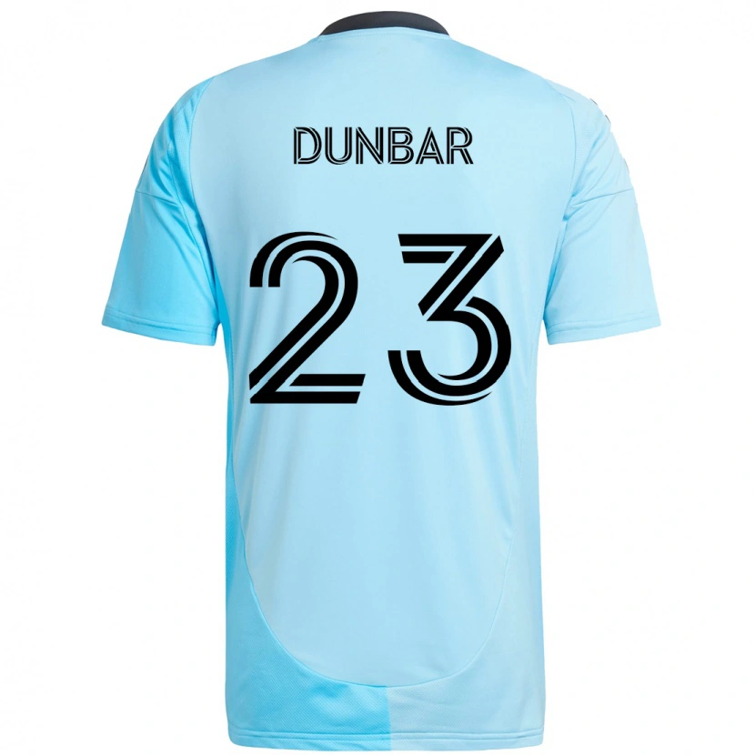 Danxen Hombre Camiseta Cameron Dunbar #23 Negro Azul 2ª Equipación 2025/26 La Camisa