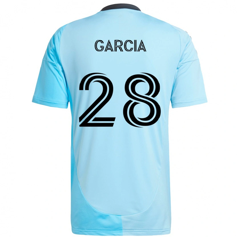 Danxen Hombre Camiseta Mender García #28 Negro Azul 2ª Equipación 2025/26 La Camisa