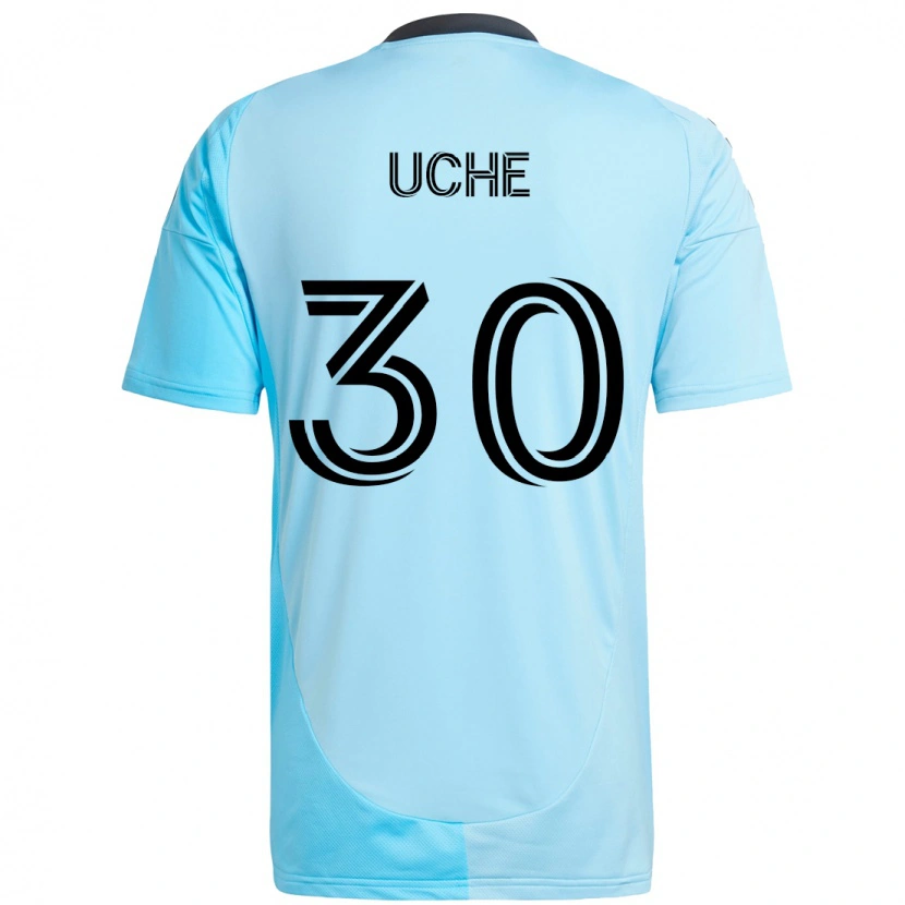 Danxen Hombre Camiseta Cc Uche #30 Negro Azul 2ª Equipación 2025/26 La Camisa
