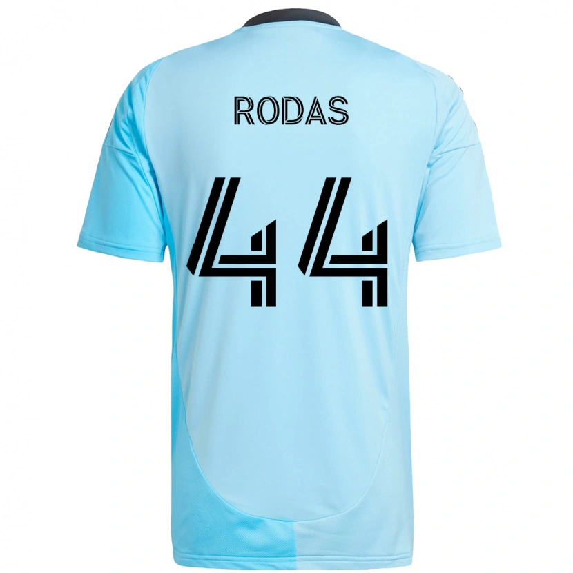 Danxen Hombre Camiseta Geremy Rodas #44 Negro Azul 2ª Equipación 2025/26 La Camisa