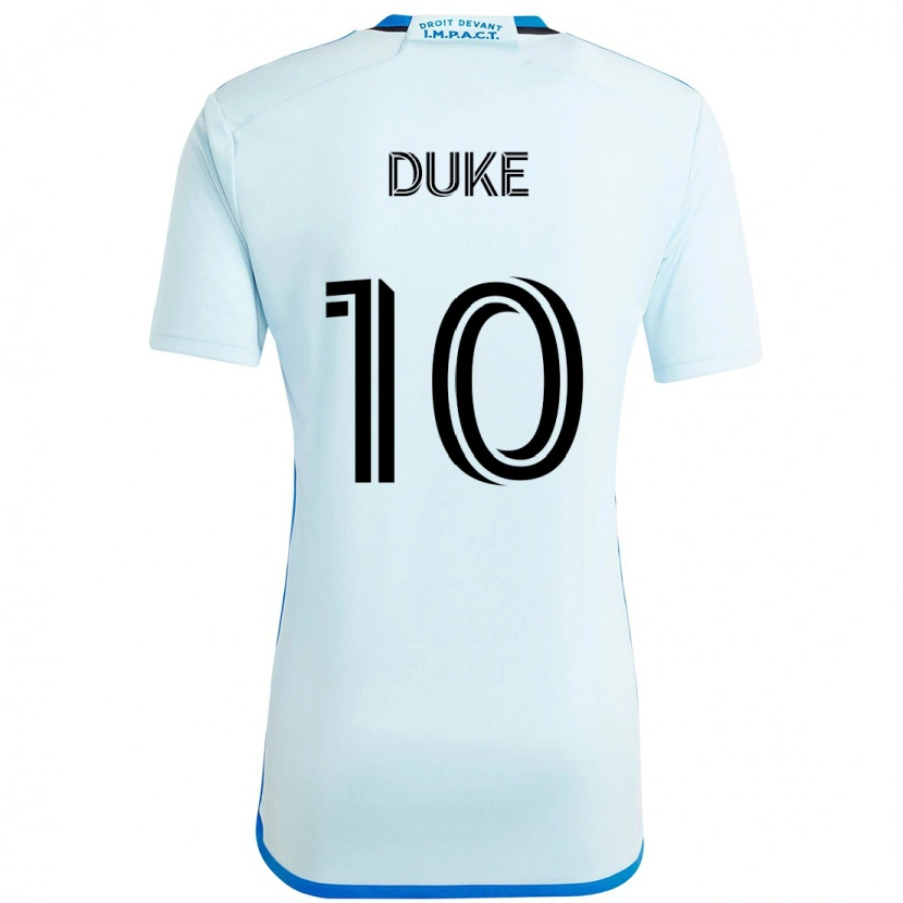 Danxen Hombre Camiseta Bryce Duke #10 Azul Celeste Azul Oscuro 2ª Equipación 2025/26 La Camisa