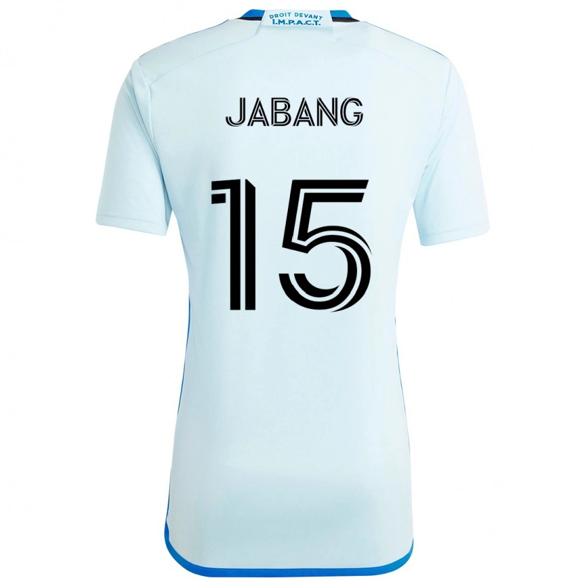 Danxen Hombre Camiseta Ousman Jabang #15 Azul Celeste Azul Oscuro 2ª Equipación 2025/26 La Camisa