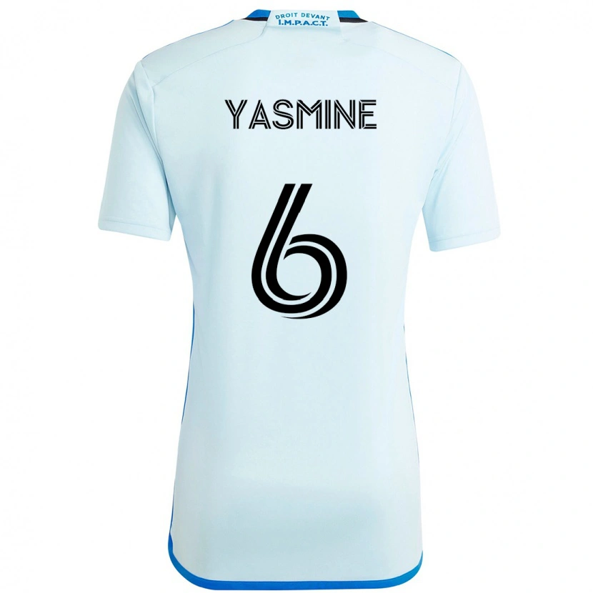 Danxen Hombre Camiseta Décombe Yasmine #6 Azul Celeste Azul Oscuro 2ª Equipación 2025/26 La Camisa