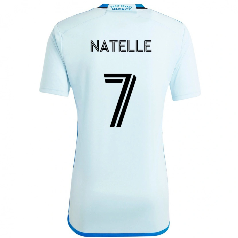 Danxen Hombre Camiseta Mokbel Natelle #7 Azul Celeste Azul Oscuro 2ª Equipación 2025/26 La Camisa