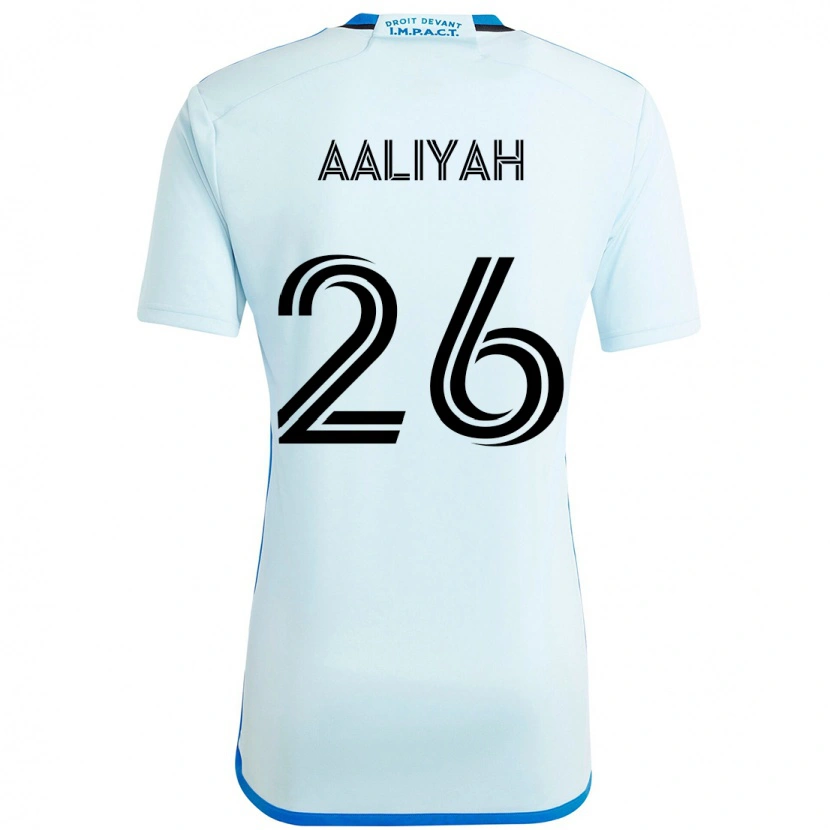 Danxen Hombre Camiseta Picquet Aaliyah #26 Azul Celeste Azul Oscuro 2ª Equipación 2025/26 La Camisa