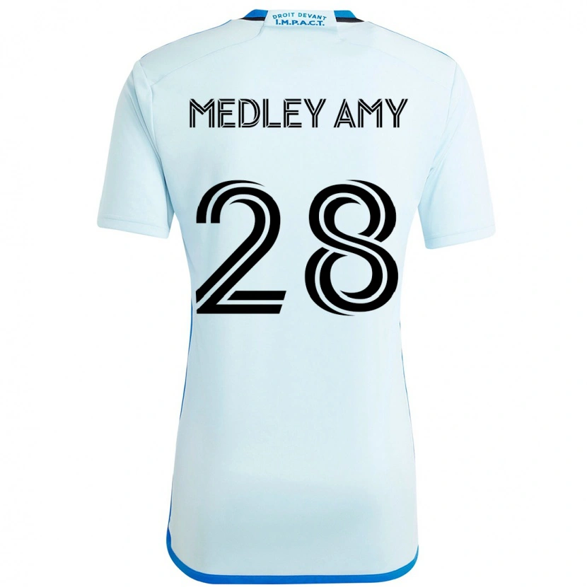 Danxen Hombre Camiseta Medley Amy #28 Azul Celeste Azul Oscuro 2ª Equipación 2025/26 La Camisa