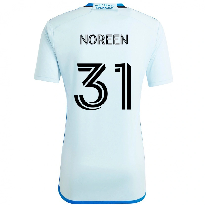 Danxen Hombre Camiseta Tijhof Noreen #31 Azul Celeste Azul Oscuro 2ª Equipación 2025/26 La Camisa