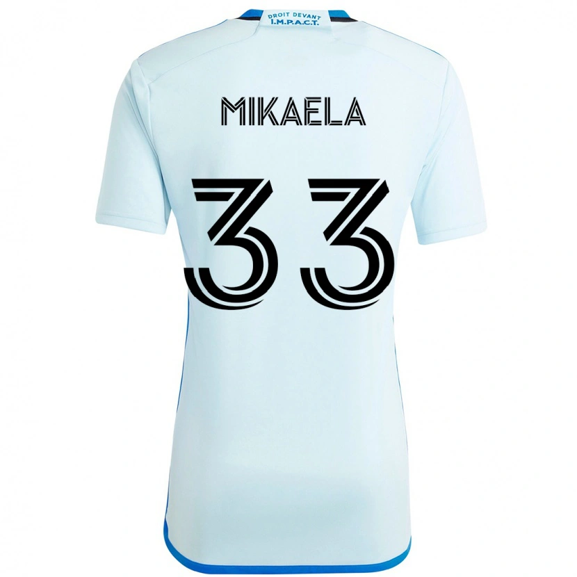 Danxen Hombre Camiseta Aitken Mikaela #33 Azul Celeste Azul Oscuro 2ª Equipación 2025/26 La Camisa