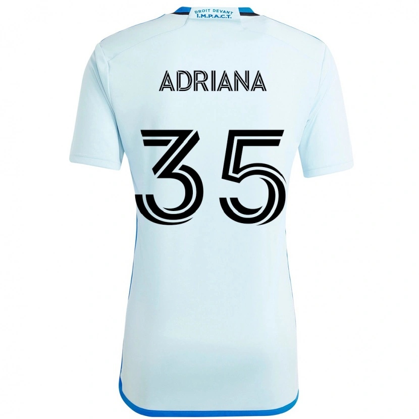 Danxen Hombre Camiseta Teoli Adriana #35 Azul Celeste Azul Oscuro 2ª Equipación 2025/26 La Camisa