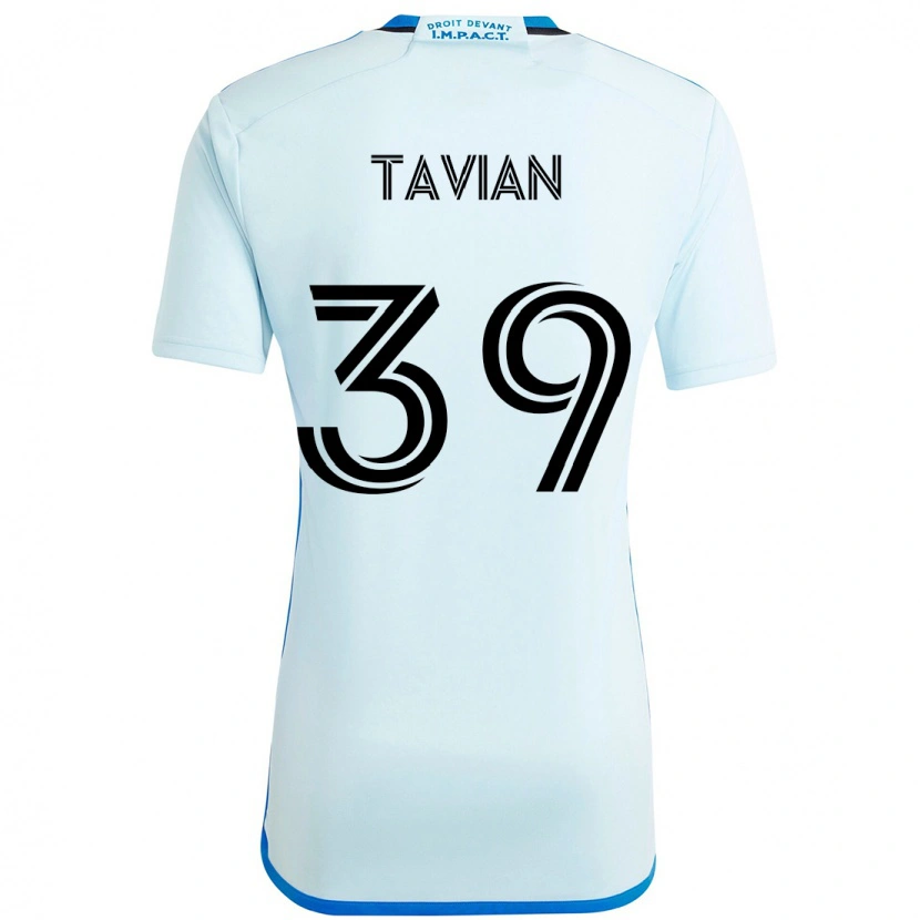 Danxen Hombre Camiseta Vandendort Tavian #39 Azul Celeste Azul Oscuro 2ª Equipación 2025/26 La Camisa