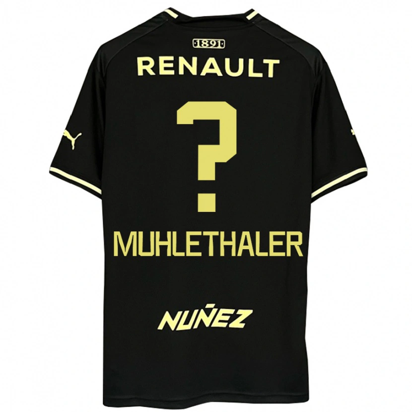 Danxen Hombre Camiseta Stiven Muhlethaler #0 Amarillo Negro 2ª Equipación 2025/26 La Camisa