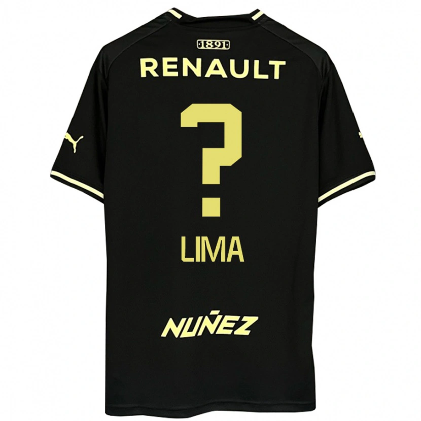 Danxen Hombre Camiseta Jhonatan Lima #0 Amarillo Negro 2ª Equipación 2025/26 La Camisa