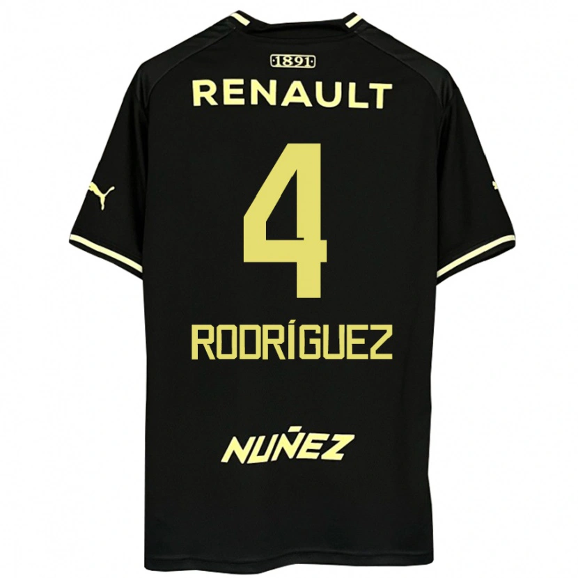 Danxen Hombre Camiseta Guzmán Rodríguez #4 Amarillo Negro 2ª Equipación 2025/26 La Camisa