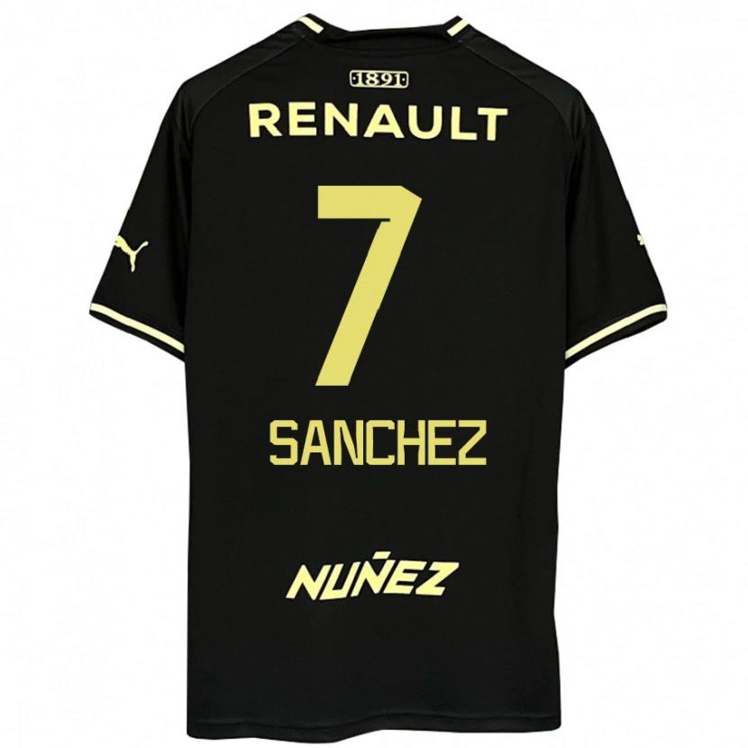 Danxen Hombre Camiseta Carlos Sánchez #7 Amarillo Negro 2ª Equipación 2025/26 La Camisa