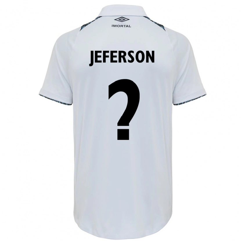 Danxen Hombre Camiseta Jeferson #0 Blanco Azul 2ª Equipación 2025/26 La Camisa