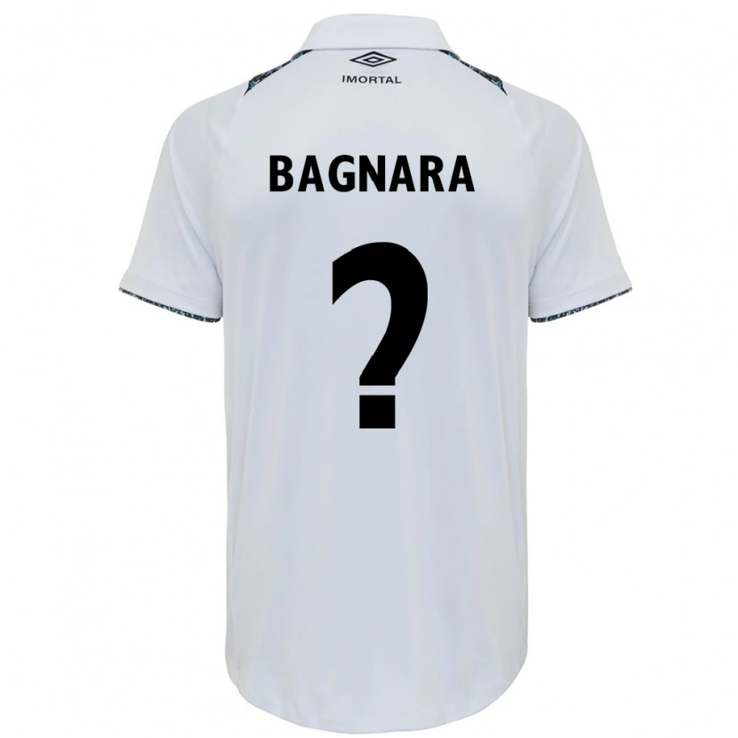 Danxen Hombre Camiseta Vinicius Bagnara #0 Blanco Azul 2ª Equipación 2025/26 La Camisa