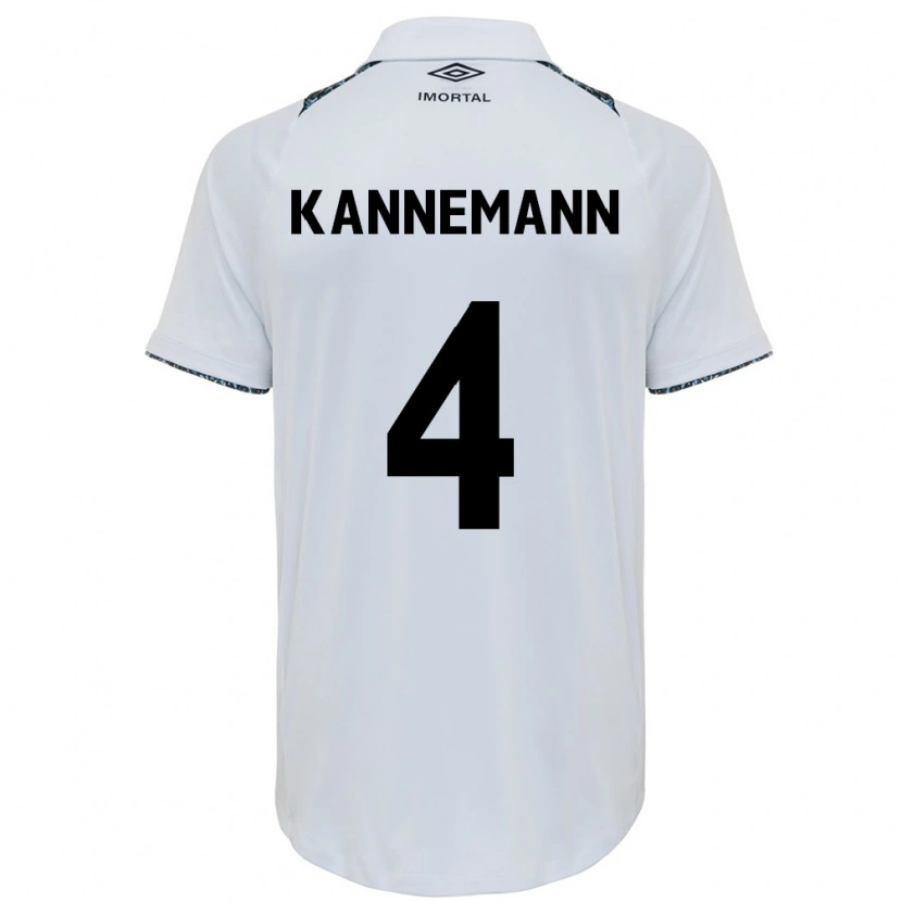 Danxen Hombre Camiseta Walter Kannemann #4 Azul Negro Blanco 2ª Equipación 2025/26 La Camisa