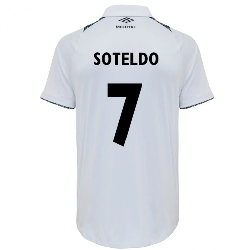 Danxen Hombre Camiseta Yeferson Soteldo #7 Azul Negro Blanco 2ª Equipación 2025/26 La Camisa