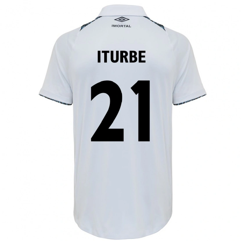 Danxen Hombre Camiseta Juan Iturbe #21 Azul Negro Blanco 2ª Equipación 2025/26 La Camisa