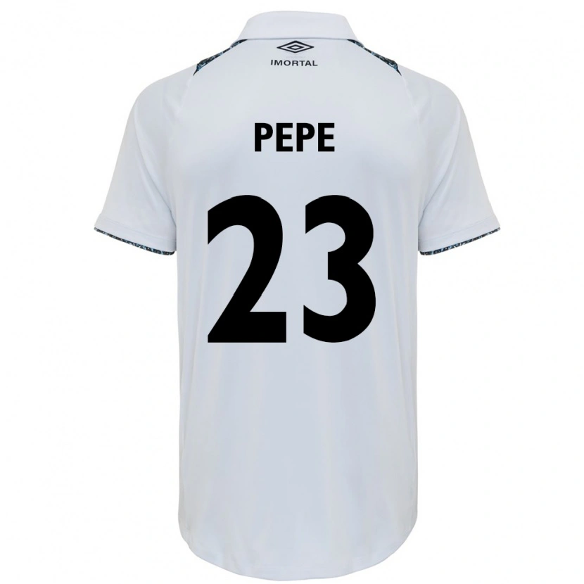 Danxen Hombre Camiseta Pepê #23 Blanco Azul 2ª Equipación 2025/26 La Camisa
