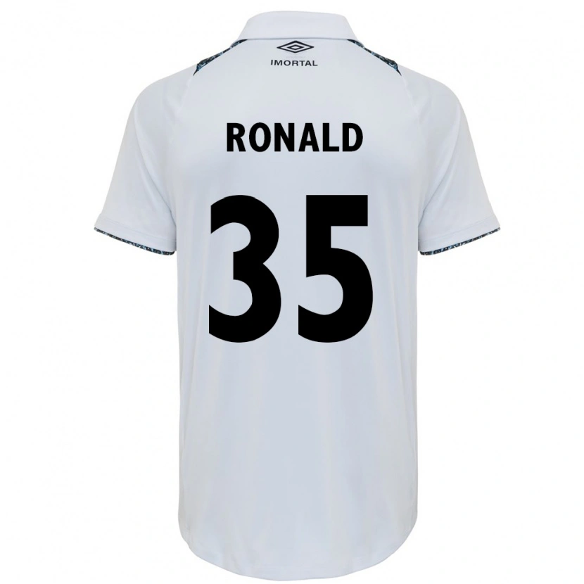 Danxen Hombre Camiseta Ronald #35 Azul Negro Blanco 2ª Equipación 2025/26 La Camisa
