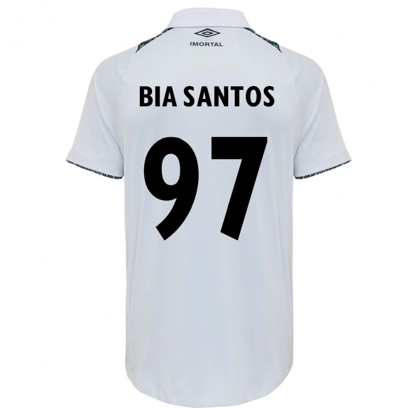 Danxen Hombre Camiseta Bia Santos #97 Azul Negro Blanco 2ª Equipación 2025/26 La Camisa