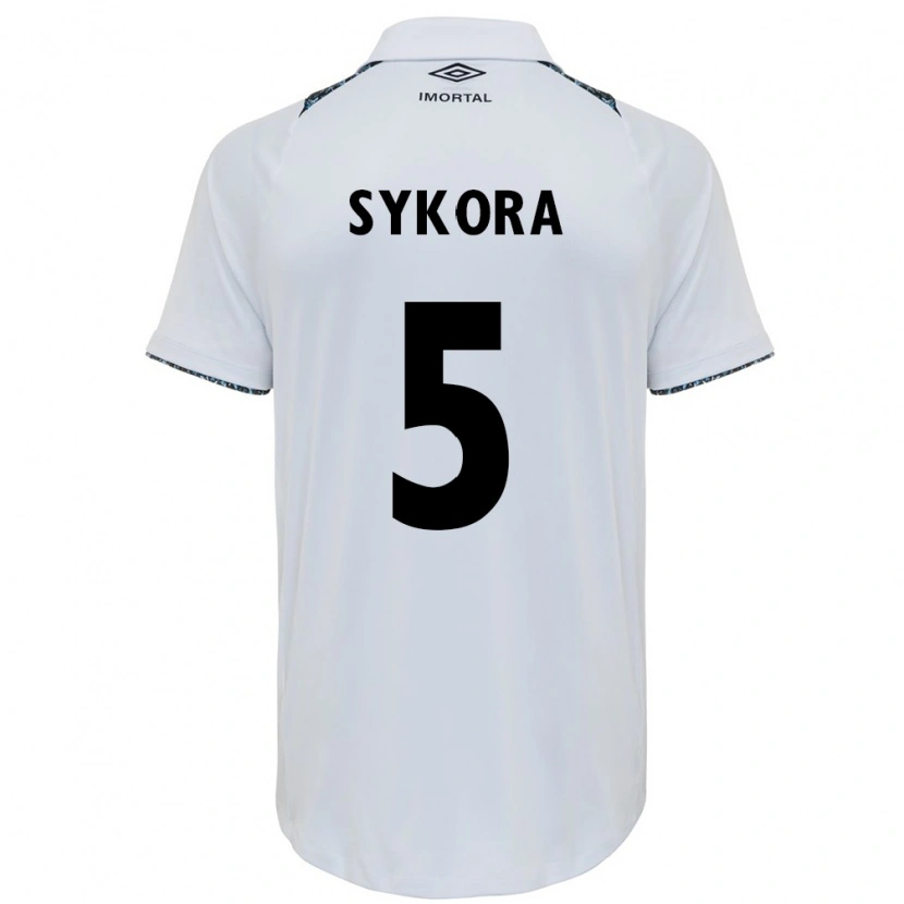 Danxen Hombre Camiseta Stacy Denise Sykora #5 Azul Negro Blanco 2ª Equipación 2025/26 La Camisa