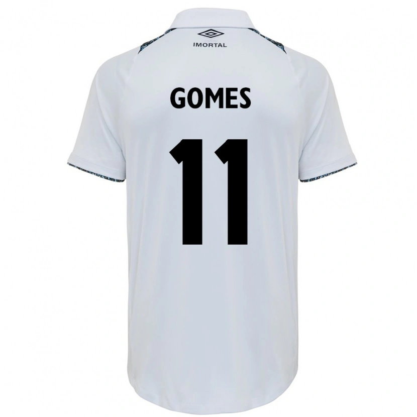 Danxen Hombre Camiseta Joyce Gomes Da Silva #11 Blanco Azul 2ª Equipación 2025/26 La Camisa