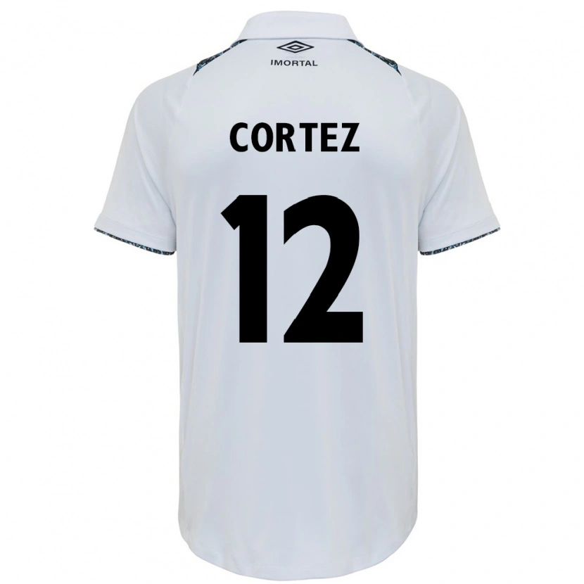 Danxen Hombre Camiseta Bruno Cortez #12 Azul Negro Blanco 2ª Equipación 2025/26 La Camisa