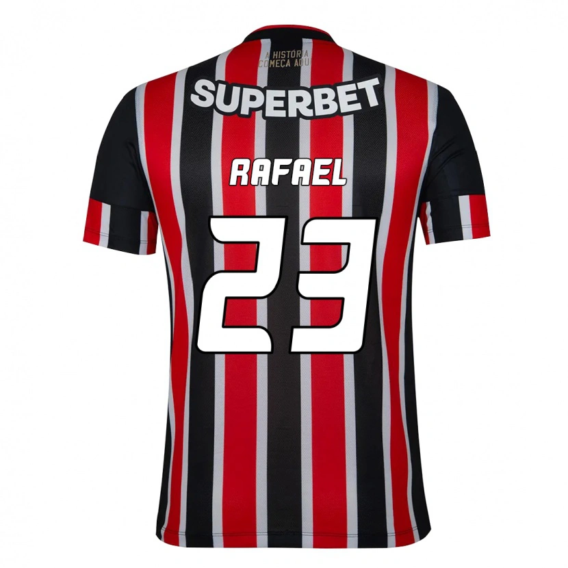 Danxen Hombre Camiseta Rafael #23 Rojo Negro Blanco 2ª Equipación 2025/26 La Camisa