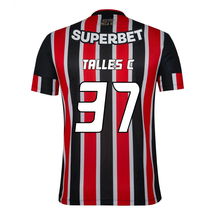 Danxen Hombre Camiseta Talles #37 Rojo Negro Blanco 2ª Equipación 2025/26 La Camisa