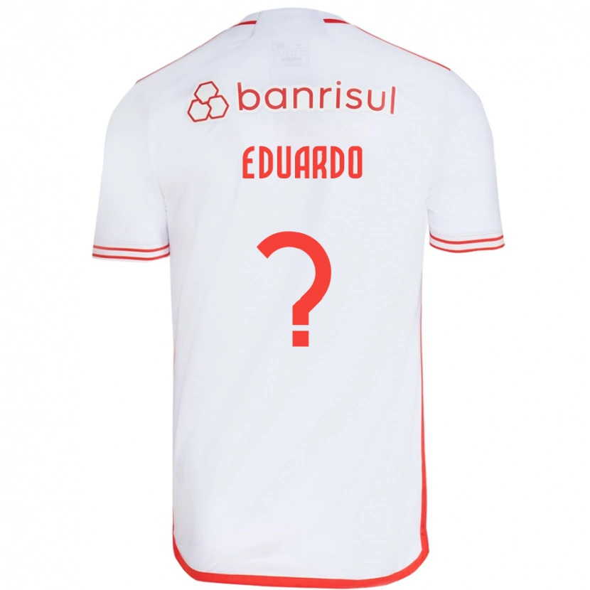 Danxen Hombre Camiseta Carlos Eduardo #0 Blanco Rojo 2ª Equipación 2025/26 La Camisa