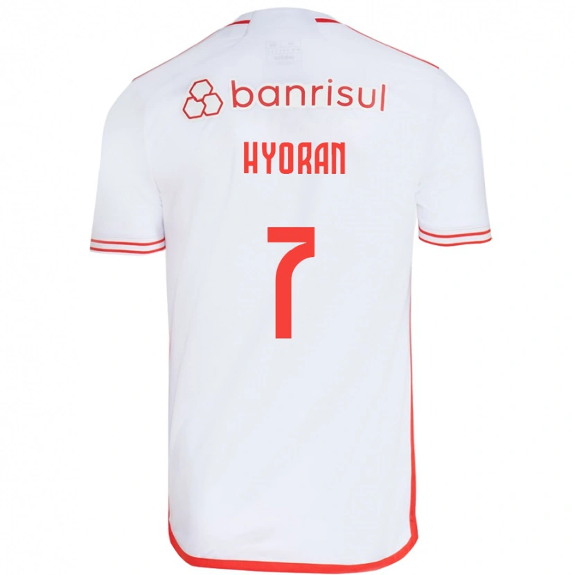 Danxen Hombre Camiseta Hyoran #7 Rojo Blanco 2ª Equipación 2025/26 La Camisa