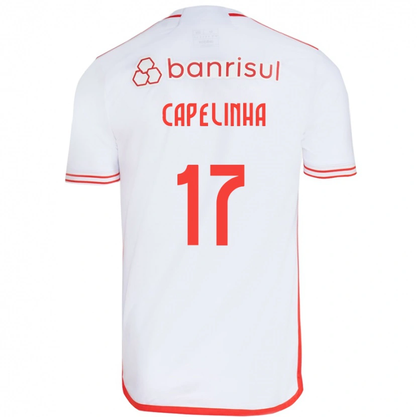 Danxen Hombre Camiseta Capelinha #17 Rojo Blanco 2ª Equipación 2025/26 La Camisa