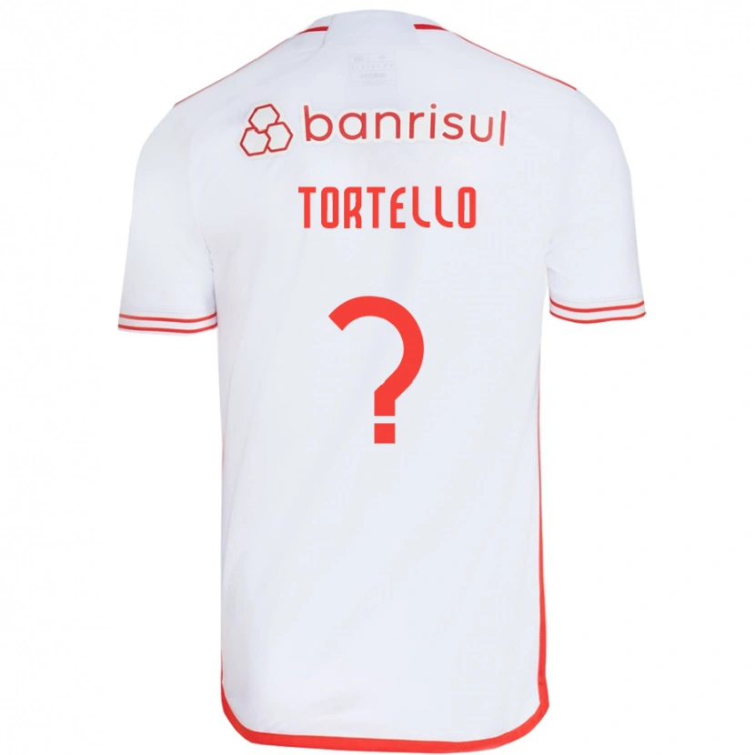 Danxen Hombre Camiseta Tortello #0 Rojo Blanco 2ª Equipación 2025/26 La Camisa