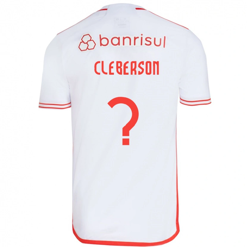 Danxen Hombre Camiseta Cleberson #0 Rojo Blanco 2ª Equipación 2025/26 La Camisa