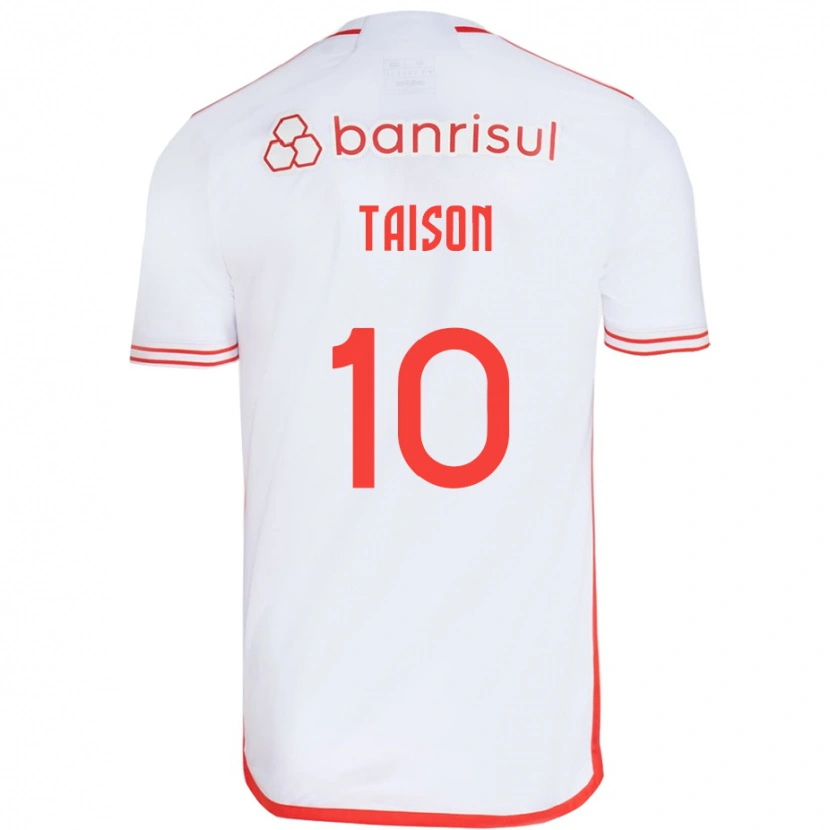 Danxen Hombre Camiseta Taison #10 Rojo Blanco 2ª Equipación 2025/26 La Camisa