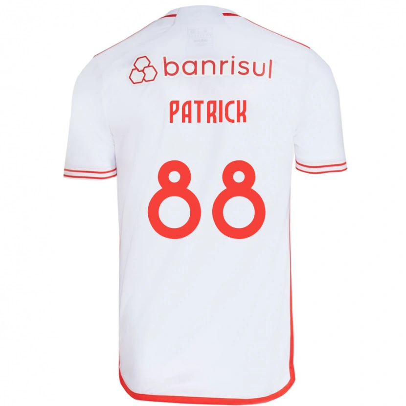 Danxen Hombre Camiseta Patrick #88 Rojo Blanco 2ª Equipación 2025/26 La Camisa