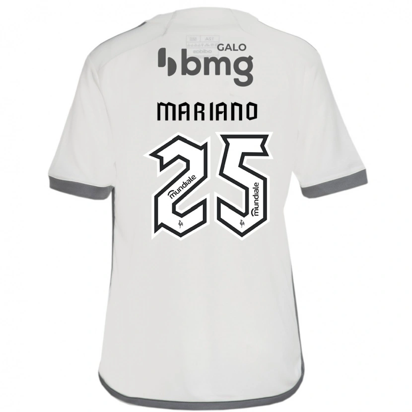 Danxen Hombre Camiseta Mariano #25 Blanco Negro 2ª Equipación 2025/26 La Camisa