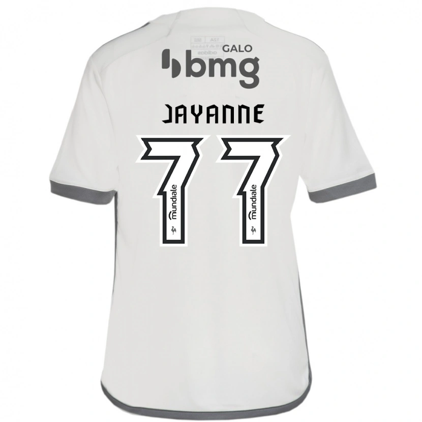 Danxen Hombre Camiseta Jayanne #77 Blanco Negro 2ª Equipación 2025/26 La Camisa
