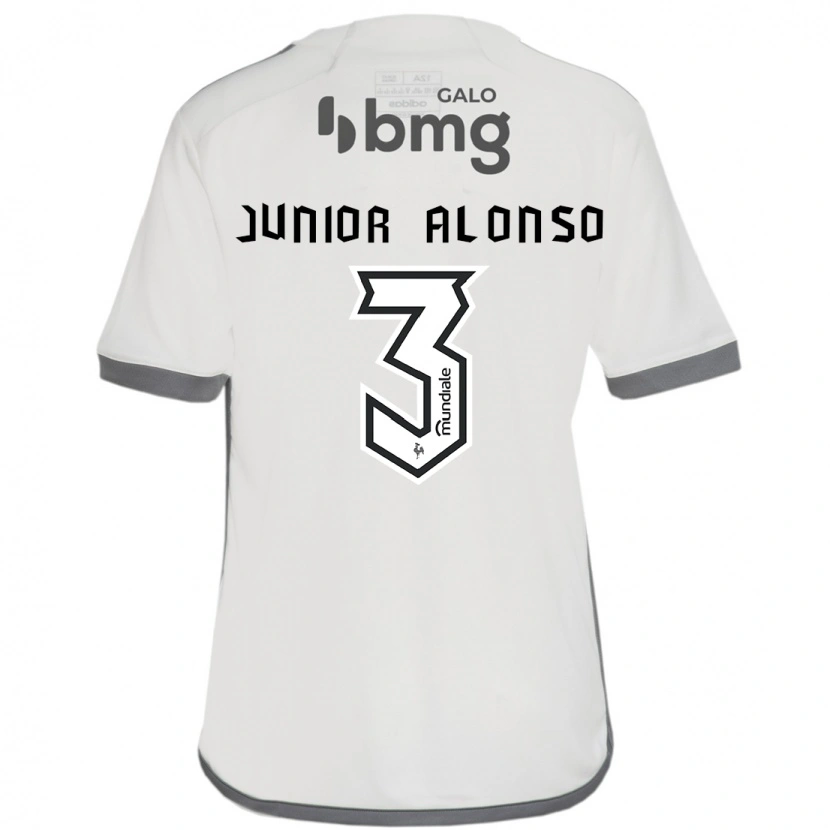 Danxen Hombre Camiseta Junior Alonso #3 Blanco Negro 2ª Equipación 2025/26 La Camisa