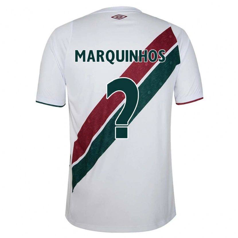 Danxen Hombre Camiseta Marquinhos #0 Blanco Verde Granate 2ª Equipación 2025/26 La Camisa