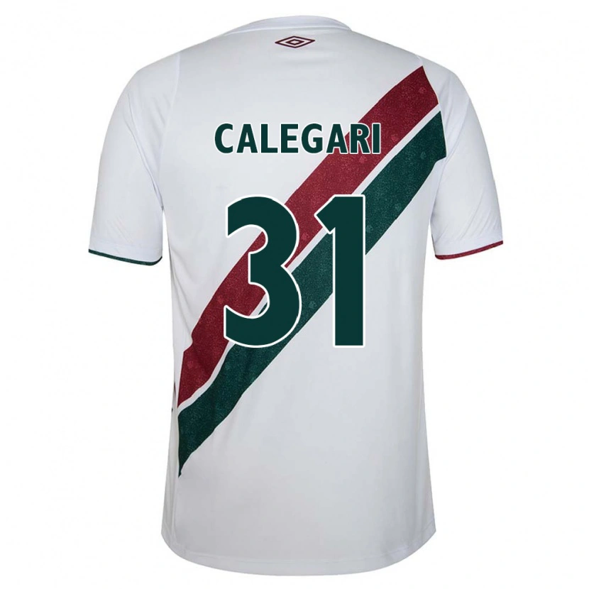 Danxen Hombre Camiseta Calegari #31 Verde Granate Blanco 2ª Equipación 2025/26 La Camisa