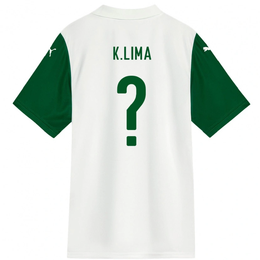 Danxen Hombre Camiseta Kauan Lima #0 Verde Blanco 2ª Equipación 2025/26 La Camisa