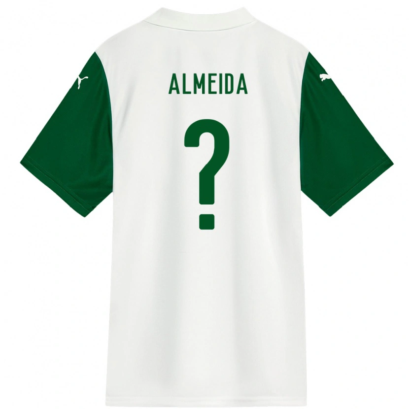 Danxen Hombre Camiseta Pedro Almeida #0 Blanco Verde 2ª Equipación 2025/26 La Camisa