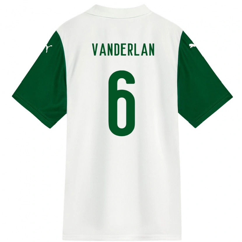 Danxen Hombre Camiseta Vanderlan #6 Blanco Verde 2ª Equipación 2025/26 La Camisa