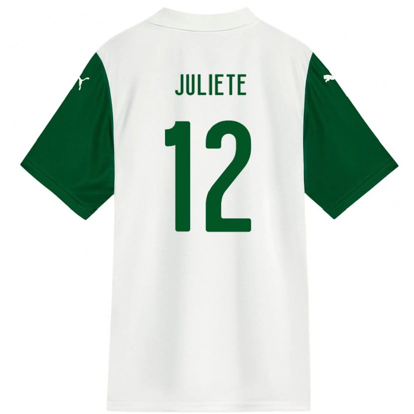 Danxen Hombre Camiseta Juliete #12 Blanco Verde 2ª Equipación 2025/26 La Camisa