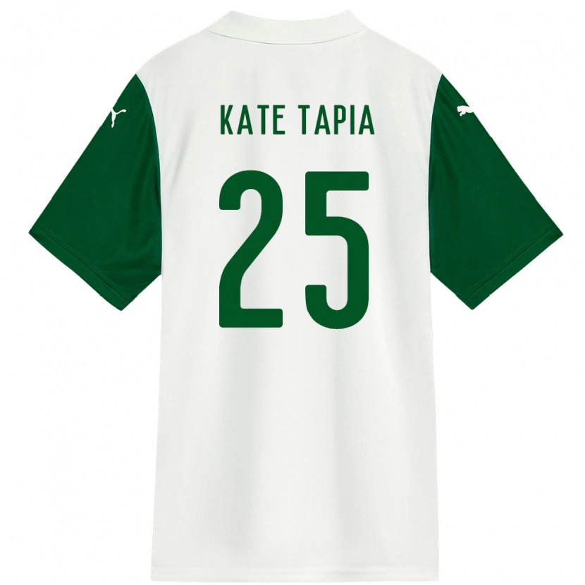 Danxen Hombre Camiseta Kate Tapia #25 Verde Blanco 2ª Equipación 2025/26 La Camisa