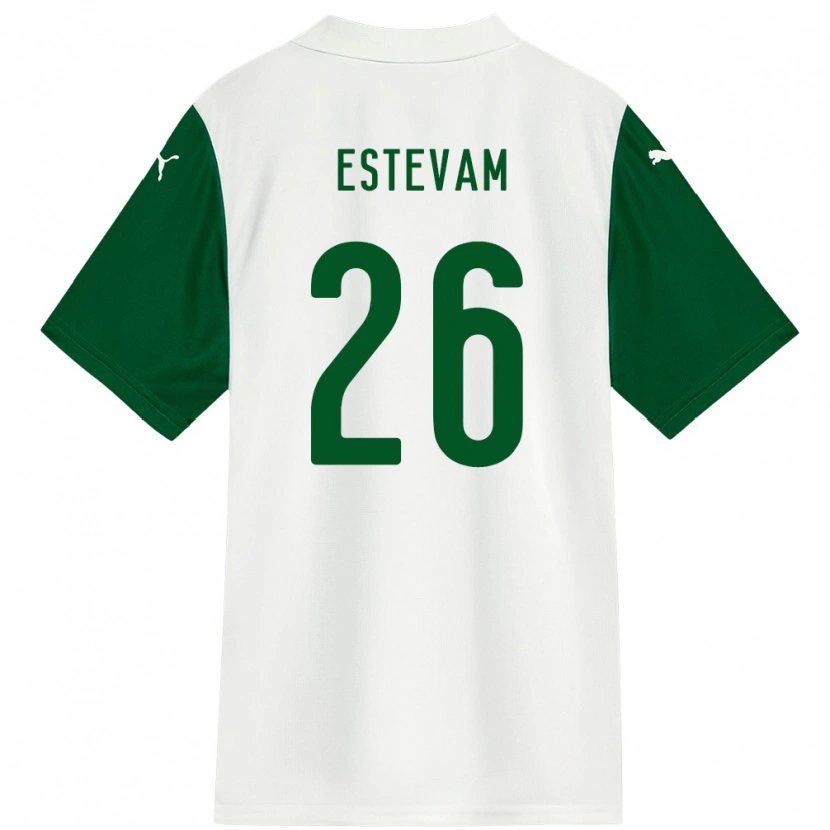 Danxen Hombre Camiseta Laís Estevam #26 Verde Blanco 2ª Equipación 2025/26 La Camisa