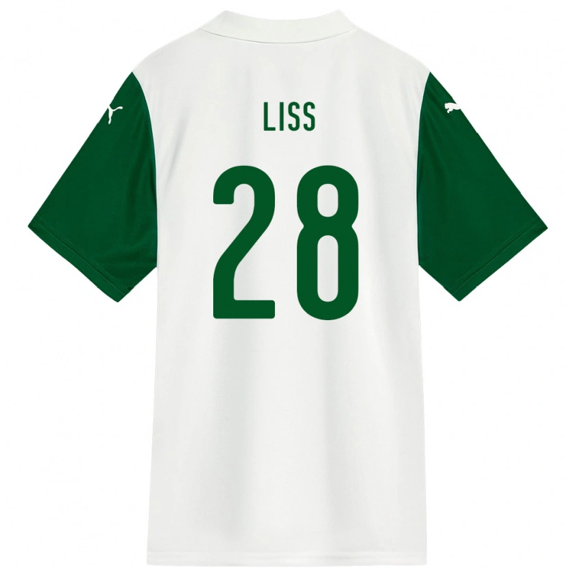 Danxen Hombre Camiseta Victória Liss #28 Verde Blanco 2ª Equipación 2025/26 La Camisa